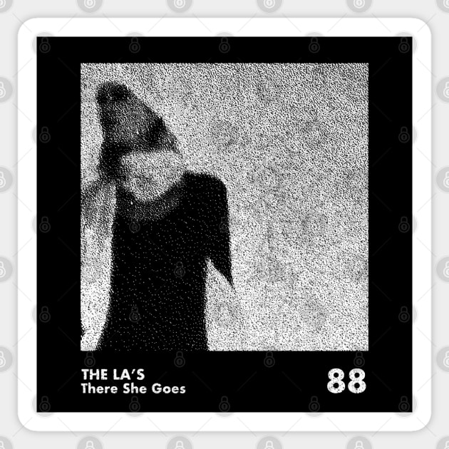 The La's / There She Goes / Minimalist Artwork Design Sticker by saudade